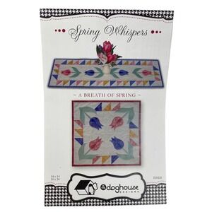 In The Doghouse Designs “A Breath of Spring” Tulip Runner Topper Pattern